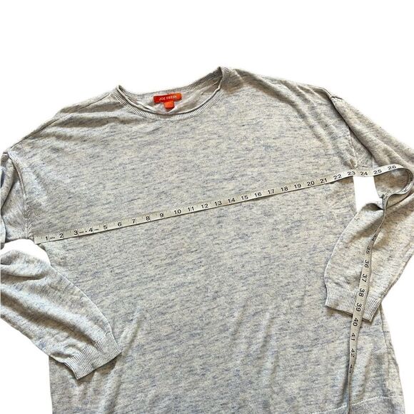 JOE FRESH Light Heather Blue Tight Knit Boat Neck Loose Fit Longer Sweater XL - Picture 7 of 9